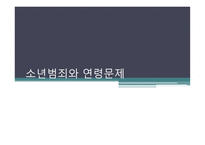소년범죄와 연령 문제-1