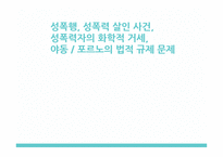 성폭행성폭력살인사건성폭력자의 화학적 거세 야동 포르노의 법적 규제 문제-1