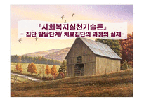 집단 발달단계와 치료 집단 과정의 실제-1