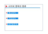 사이버 문화와 윤리 발표 사이버 중독-3