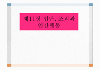 인간 행동과 사회환경 집단 조직과 인간 행동-1