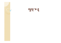 일인 가족의 용어 정의-1