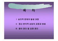 심리적 발생과정 과정 신분석적 상담의 과정과 방법-2