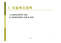 아동복지정책과 행정 개론-2