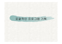 포괄적인 프로그램 기획-1