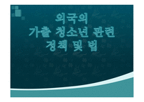 외국의 가출청소년 관련 정책과 법-1