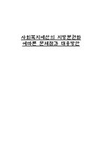 사회복지예산의 지방분권화에 따른 문제점과 대응방안2-1