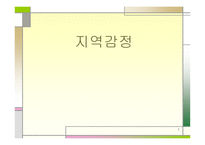 지역감정 레포트-1