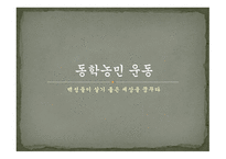 동학농민운동 레포트-1