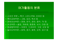스포츠 활동의 범위와 종류-2