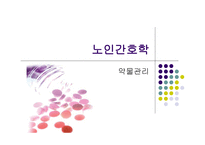 노인 간호학 약물-1