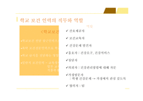 간호학 학교보건인력의 직무와 역할-3