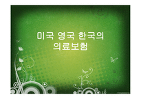 미국 영국 한국의 의료보험-1